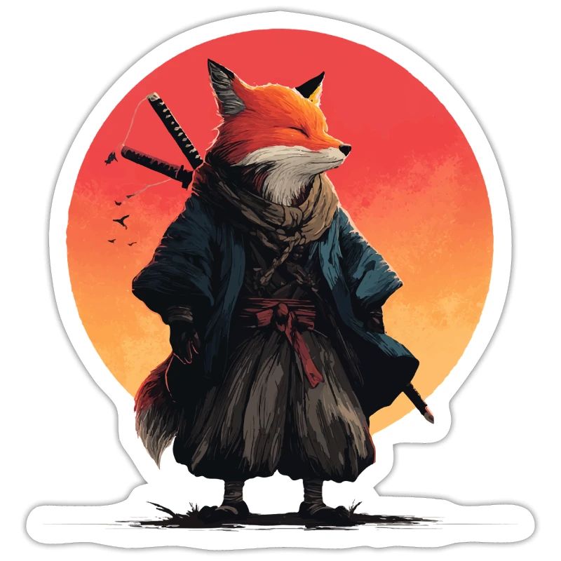 Fox Samurai at Sunset