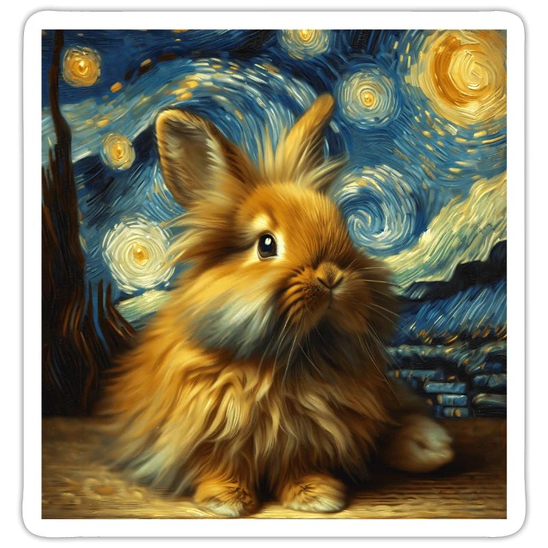 Dwarf Rabbit Starry Night