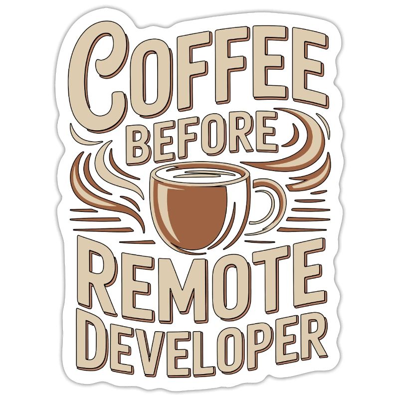Remote Developer Coffee Remote Tech Coffee Lover
