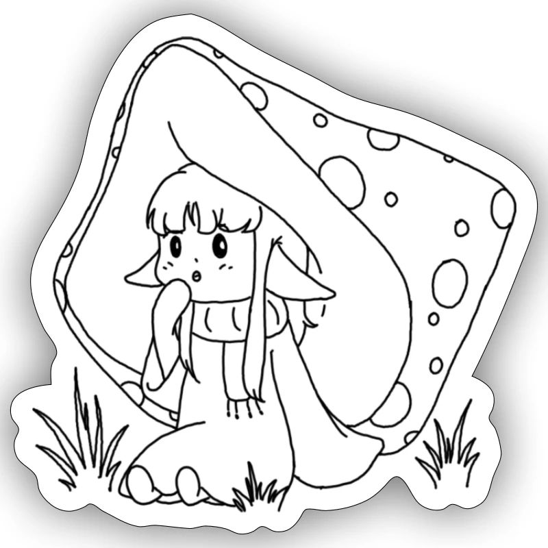 Fille champignon