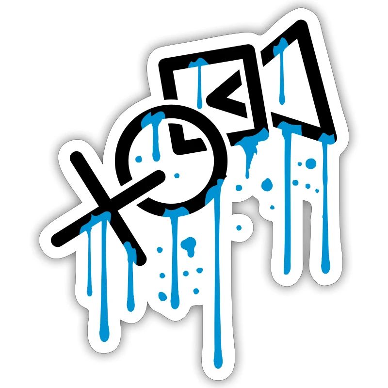 wet drip graffiti controller silhouette cool X vie