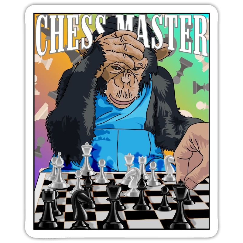 Chess Master Chimpanzee Chess Gift