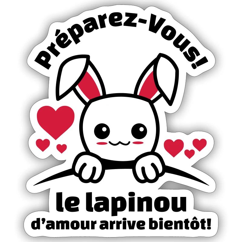 préparez-vous le lapinou d'amour arrive bientôt