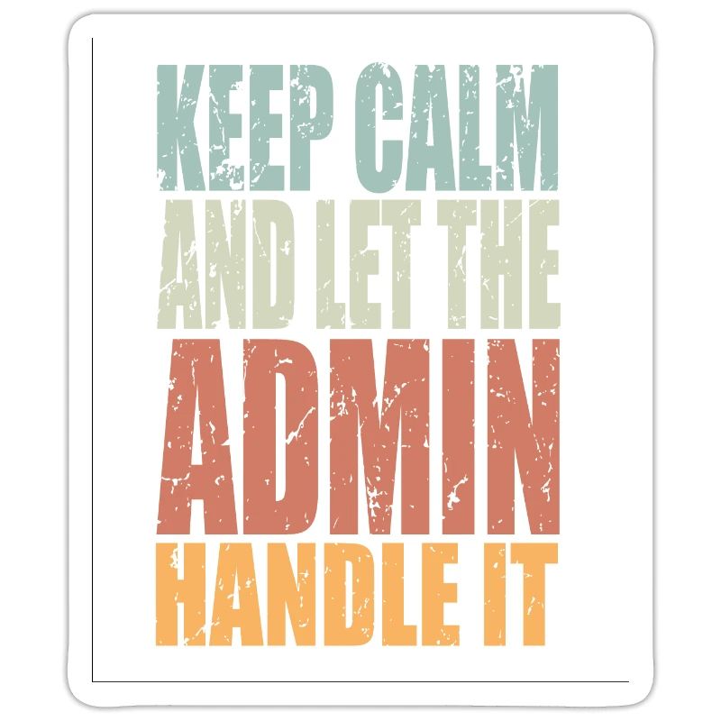 Keep Calm Admin Spruch Admin Geschenk