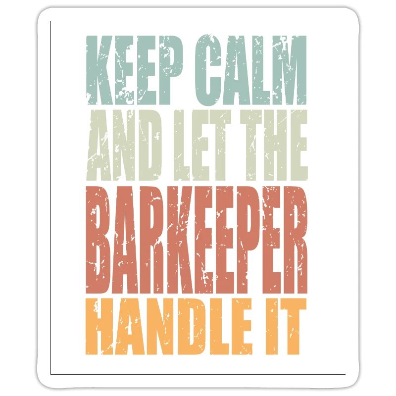 Keep Calm Bartender Saying Bartender Gift