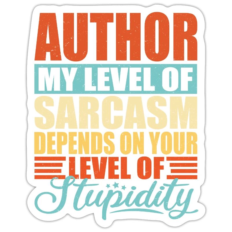 Author sarcasm Funny author