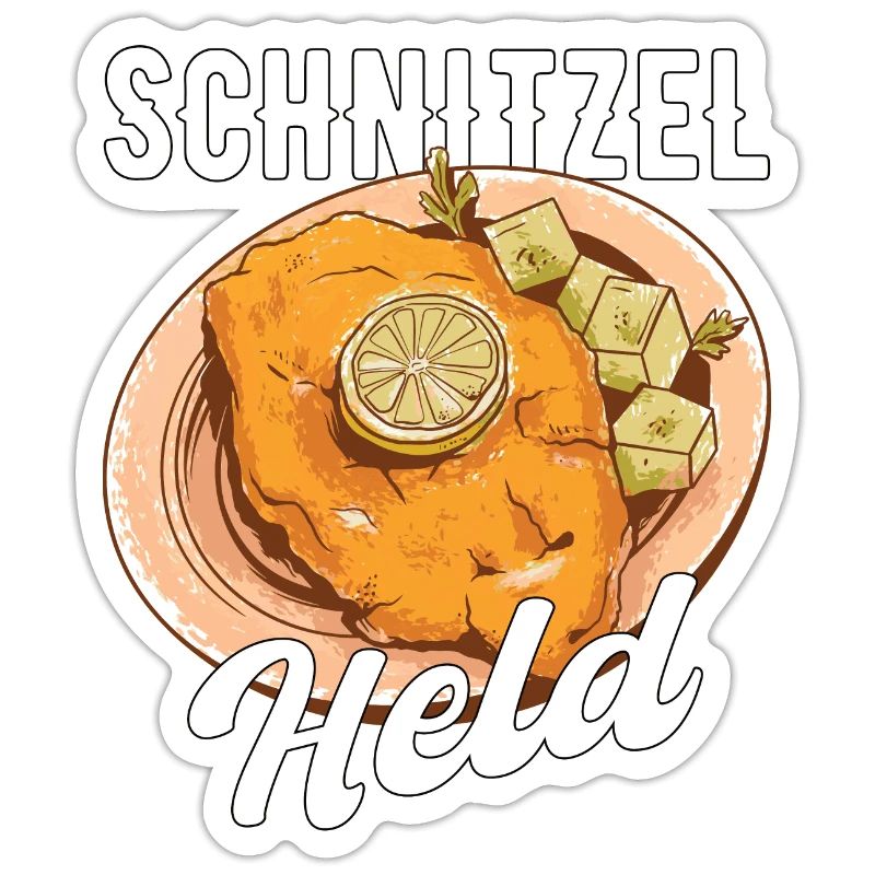 Schnitzel Held Fleisch Geschenk