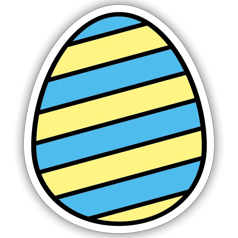 Oeuf de Pâques coloré
