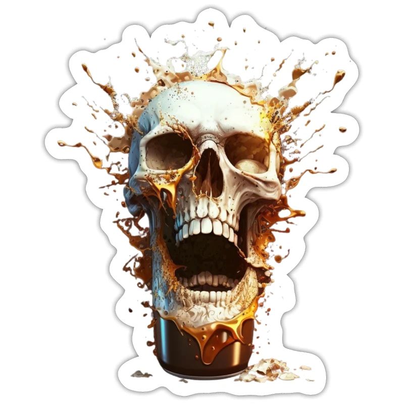 Explosion de bière Skull