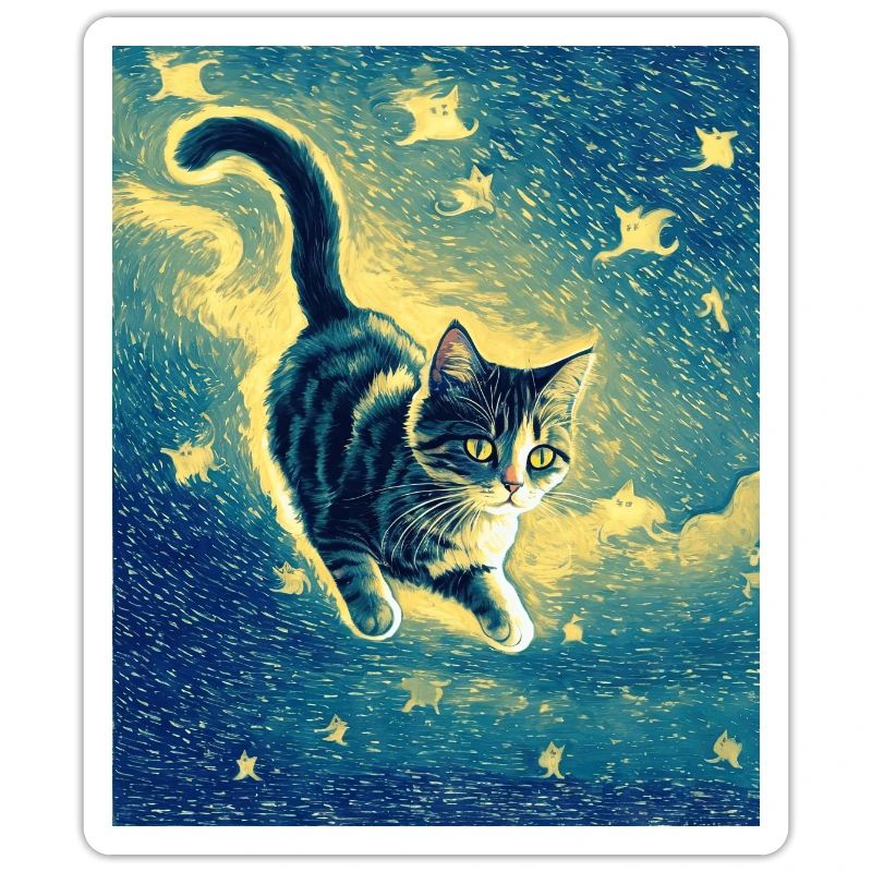 Surreal Impressionistic Cat Impressionism Cats Ar
