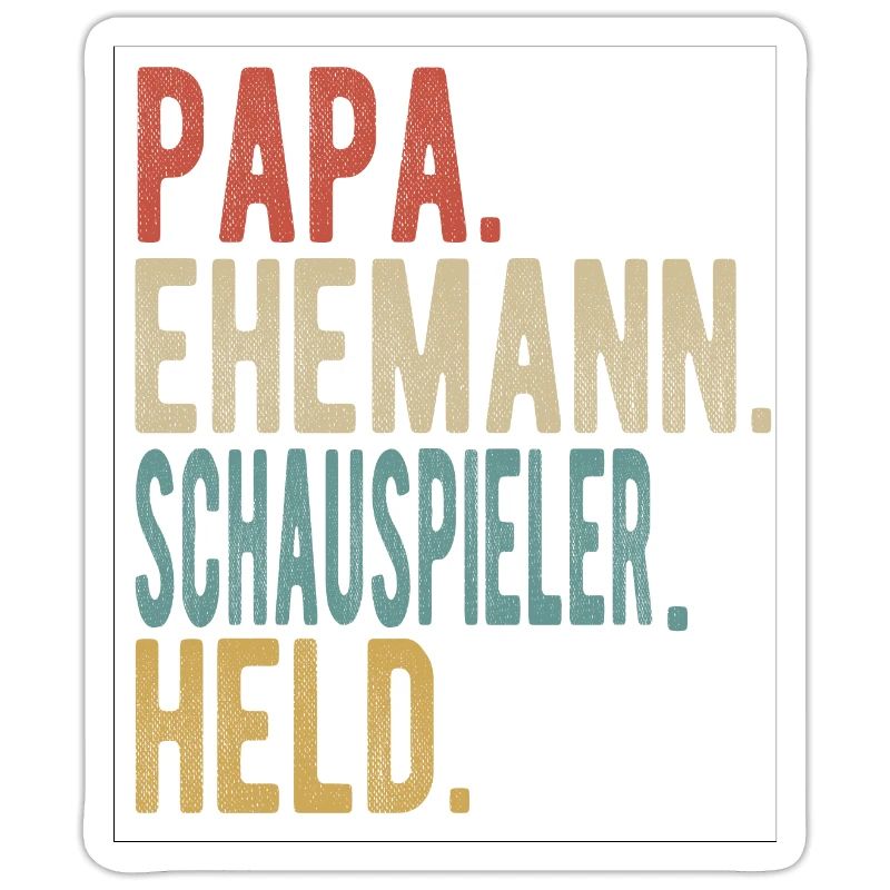 Schauspieler Papa Ehemann Held