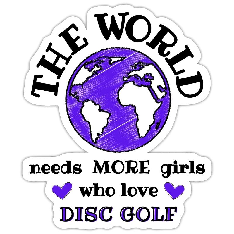 Für das Mädchen oder die Dame, die gerne Discgolf spielt