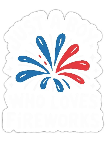 Pyrotechniker Feuerwerk Pyrotechnik - Sticker Größe S (10 x 10 cm) - Mattweiß - Vorne