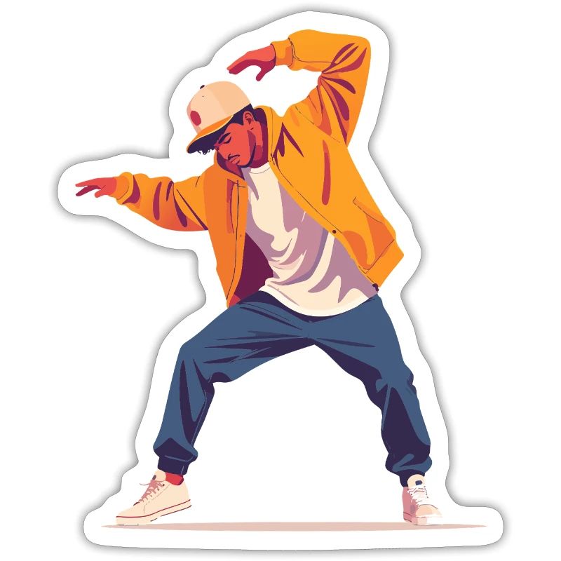 Motif de danse Personne en Breakdance Pose Dancer