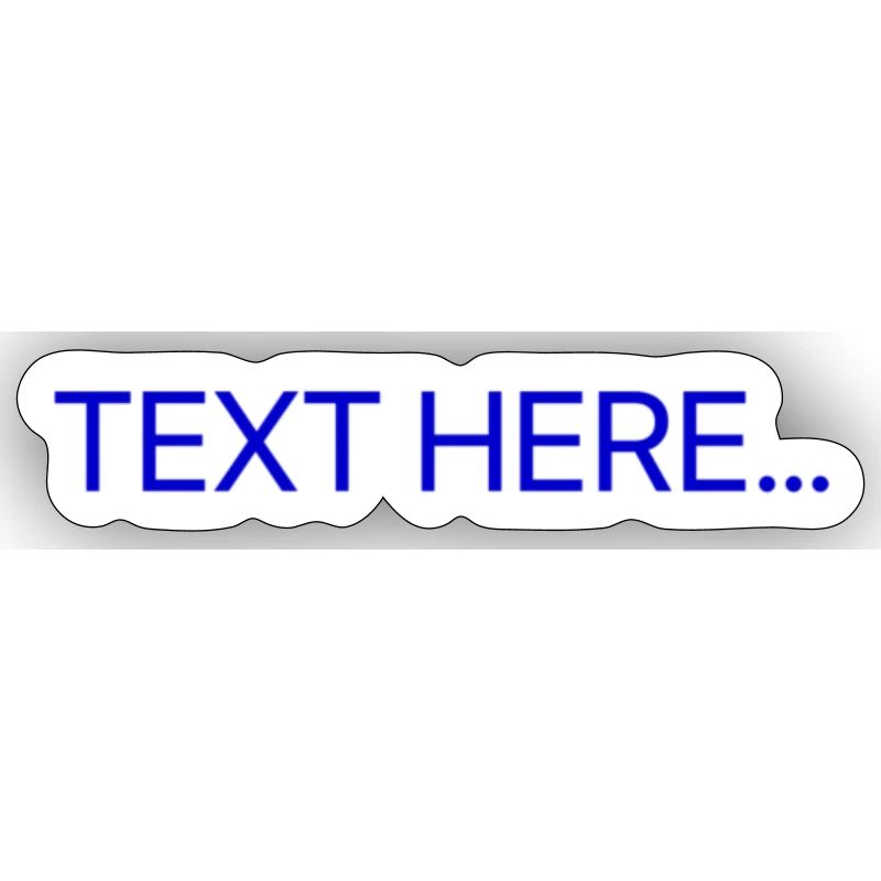 Plain Text Blue Text Print