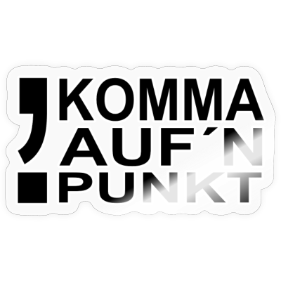 Komma auf´n Punkt – Motiv
