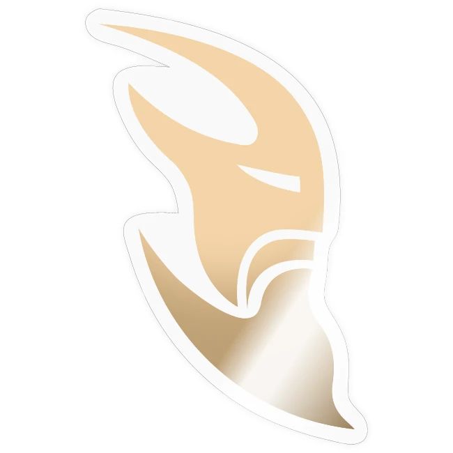 Gylden logo speilet klistremerke