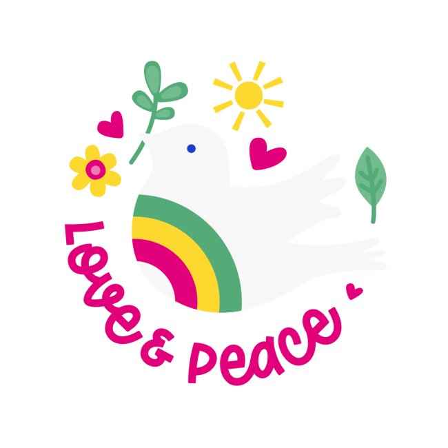 Love and Peace / clear