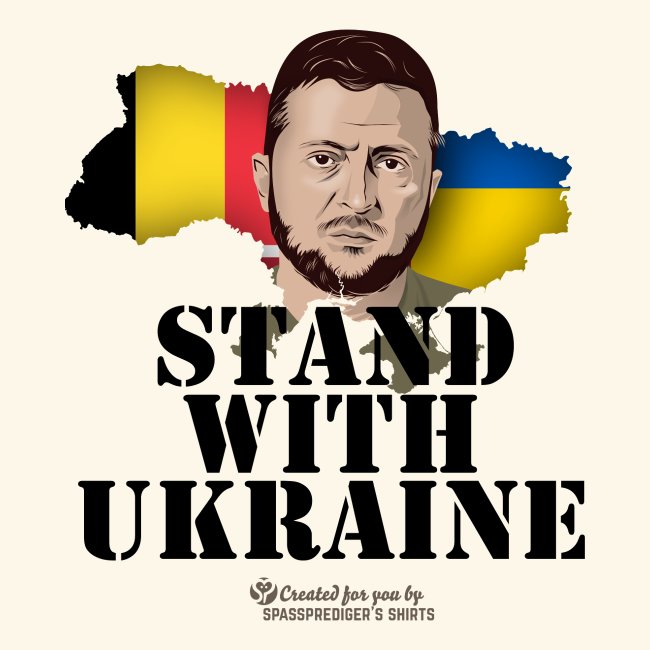 Ukraine Belgien Stand with Ukraine