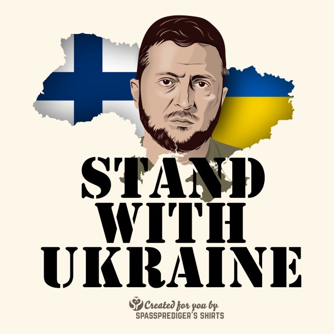 Ukraine Finnland Unterstützer T-Shirt