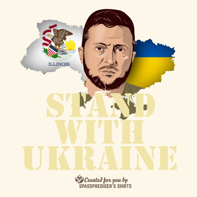 Ukraine Illinois Selenskyj Unterstützer Merch