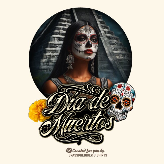 Dia de muertos aztekische Prinzessin