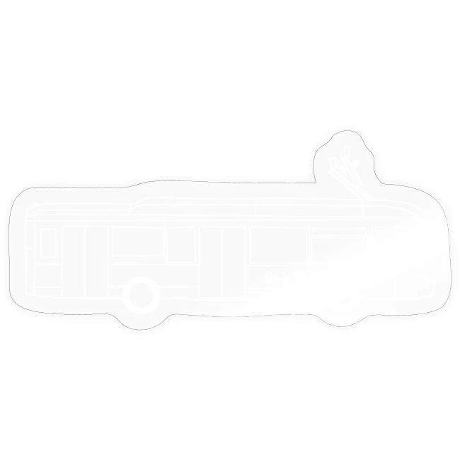 Bus Outlines weiß