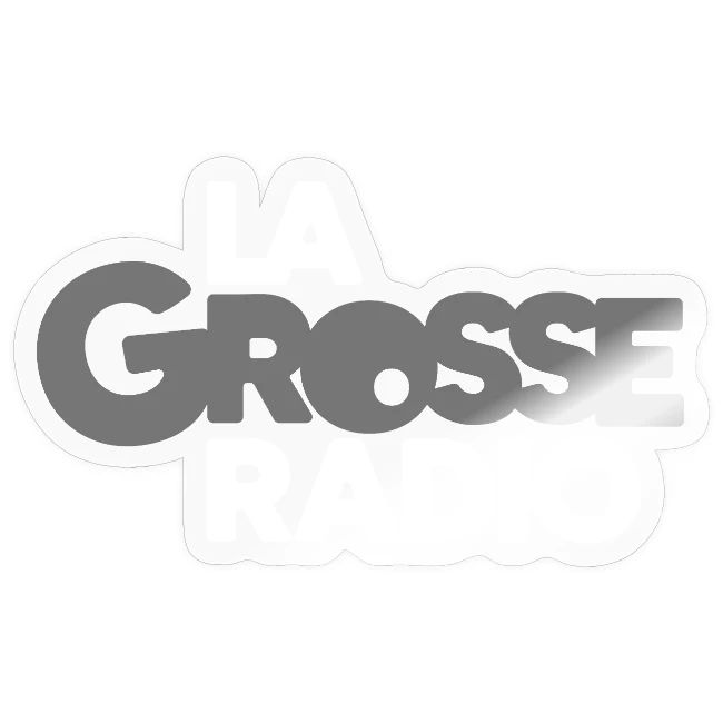 LaGrosseRadio Logo Full White Metal