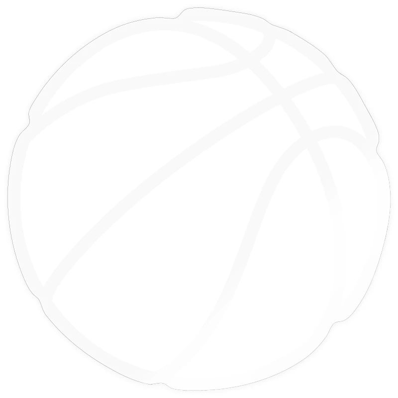 Logo de basket-ball blanc
