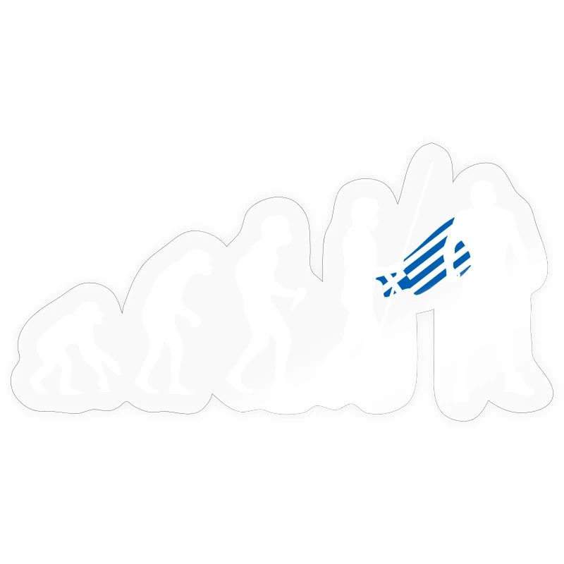 Évolution grecque Super-héros Drapeau grec