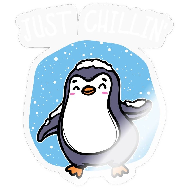 Kalt Schnee Pinguin Eis Cool Statement Tier Vogel