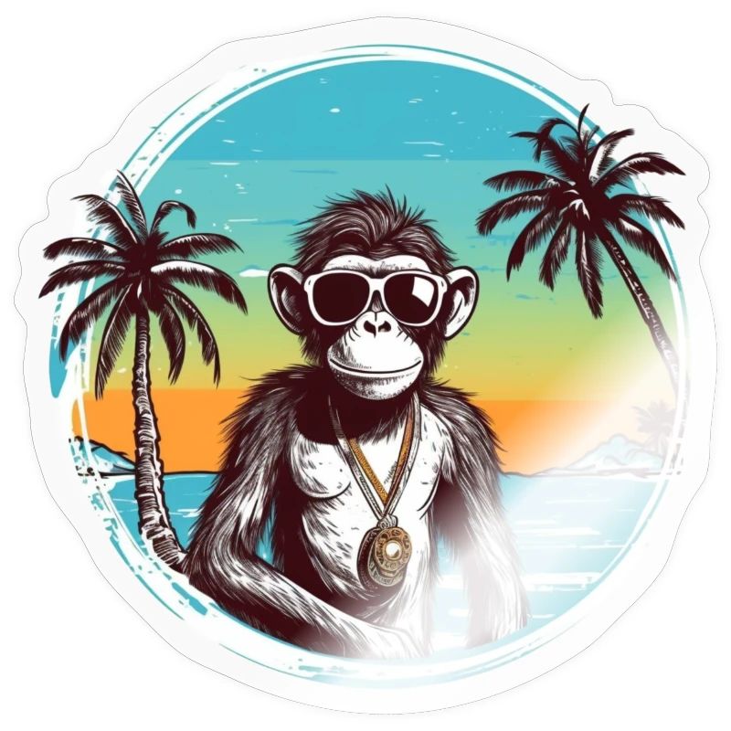 Cool Monkey * Conception de plage d’été