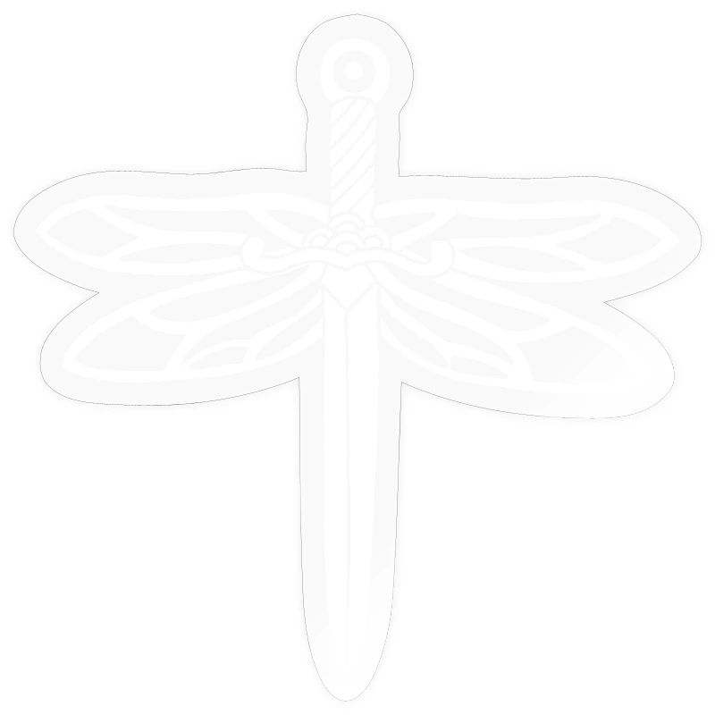 épée blanche et ailes de libellule