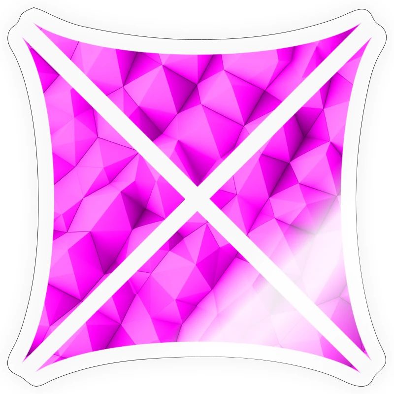 Conception de polygone abstrait rose