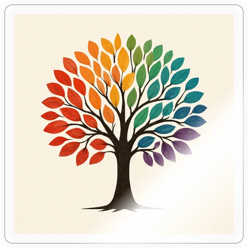 Regenbogen Baum Illustration