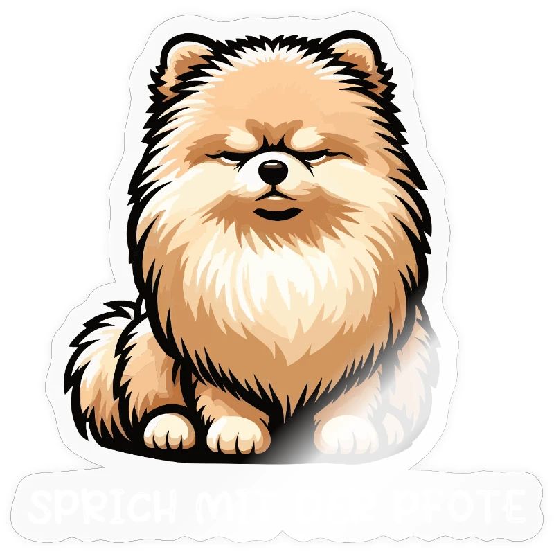 Sprich mit der Pfote Zwergspitz Zwergspitze Spitz