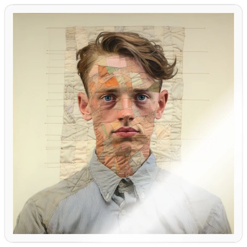 Collage de portraits en patchwork