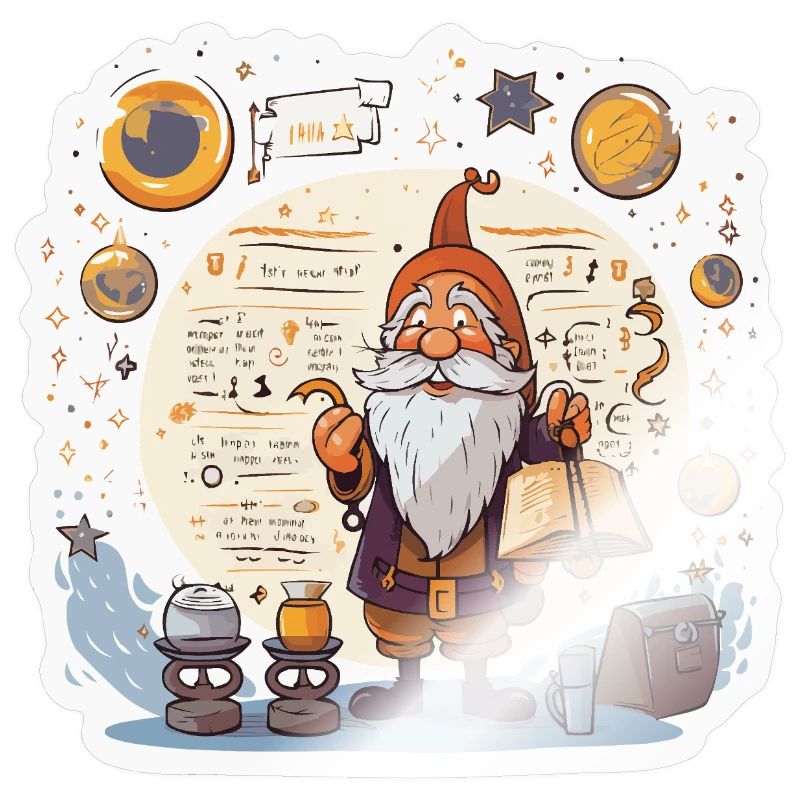 Gnome de l’Espace avec Grimoire