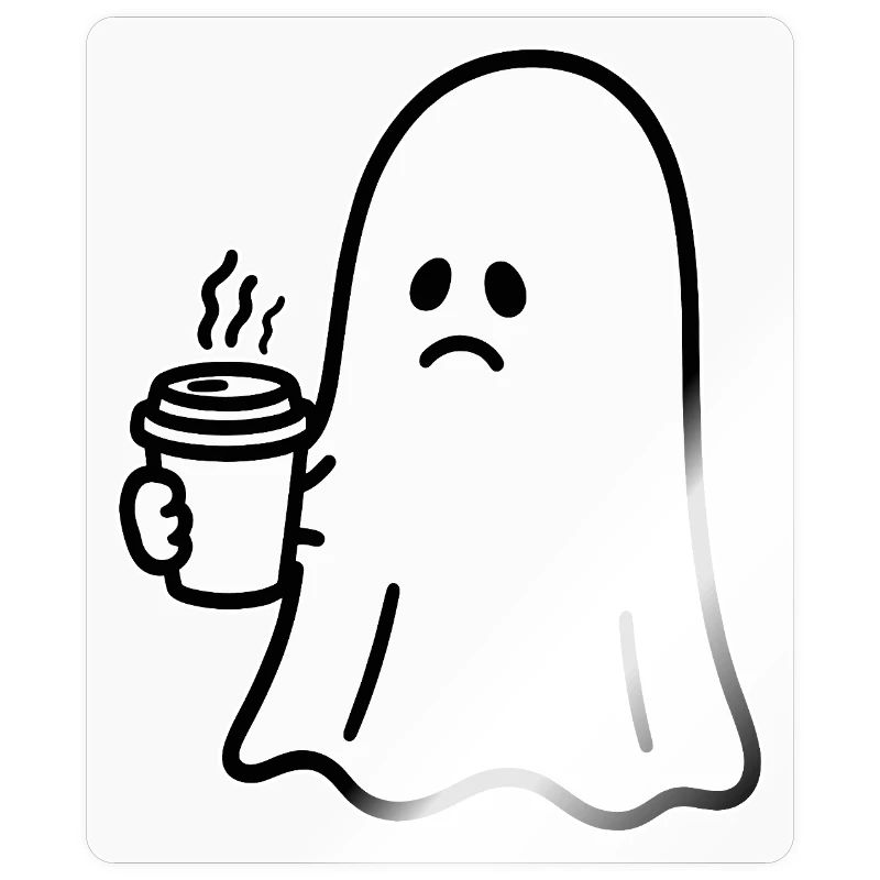 Geist Kaffee Halloween Süßes oder Saures