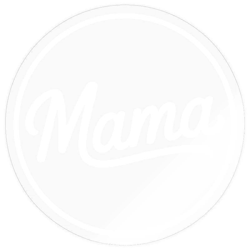 Mama Script Circle Logo T-Shirt