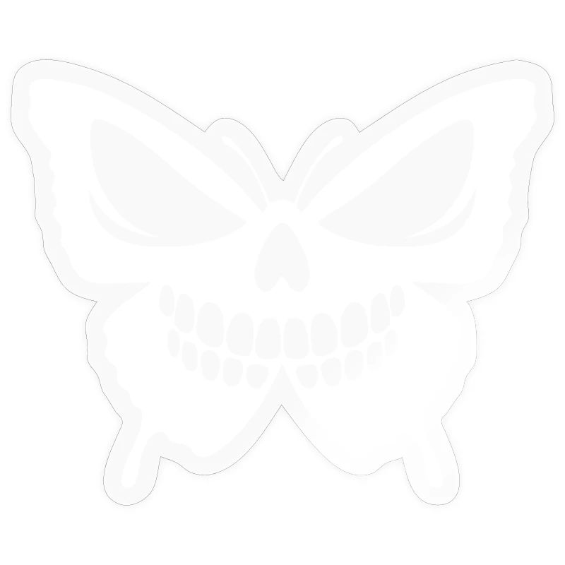 Conception complexe de crâne de papillon