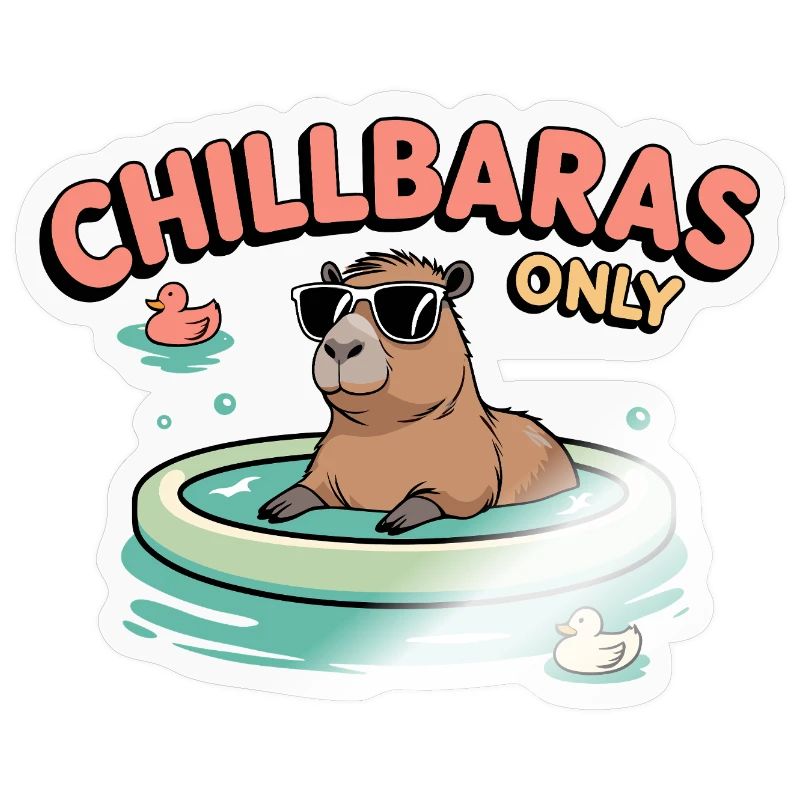 Chillbara - Cooles Capybara im Pool