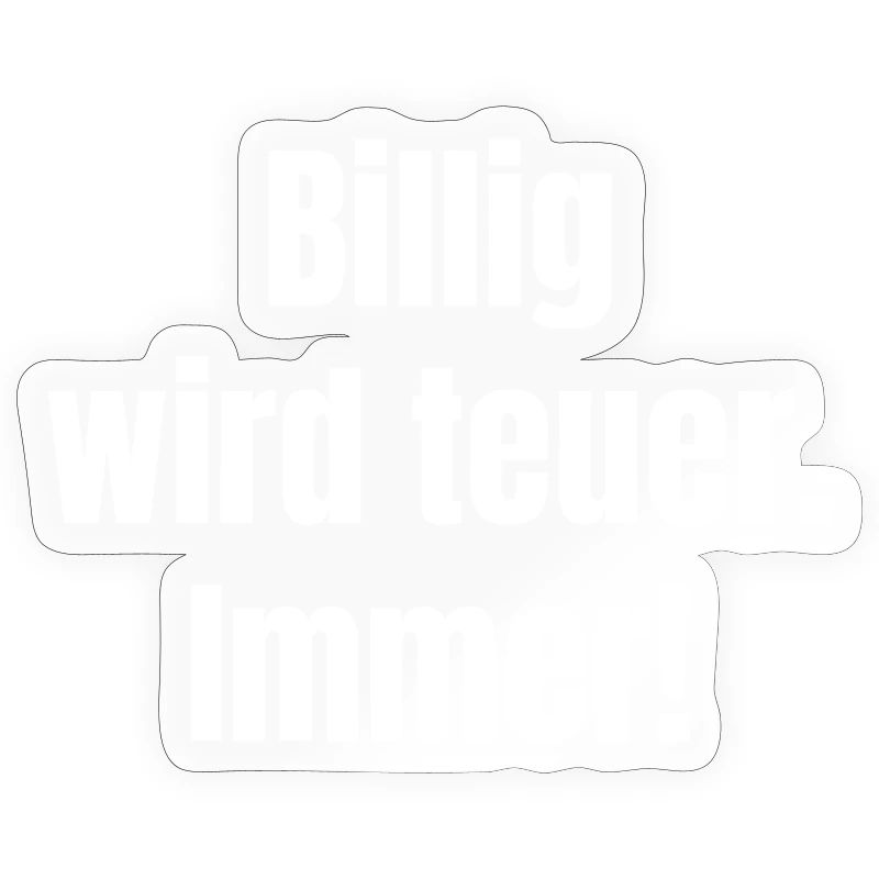 Le bas coût devient cher – déclaration de contraste