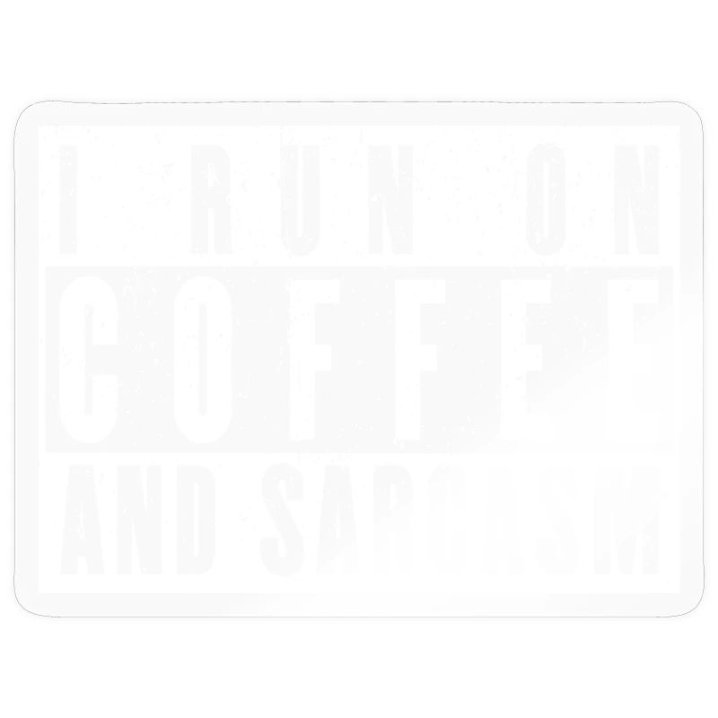 Kaffee Geschenk: I Run On Coffee And Sarcasm