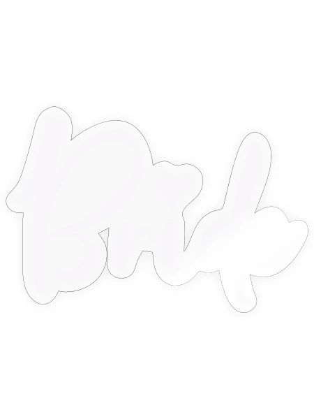bride- - Sticker Größe S (10 x 10 cm) - Transparent glänzend - Vorne
