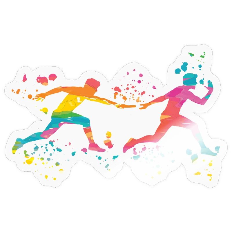 Coureur de relais, Course de relais, Course de relais, Course de relais