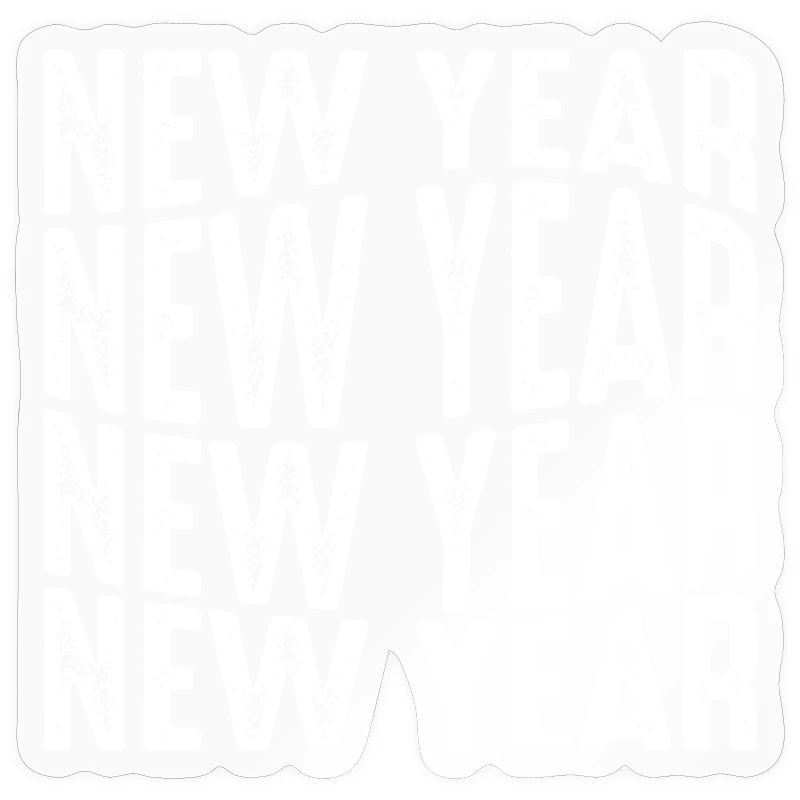 New Year Repeated Text Pattern