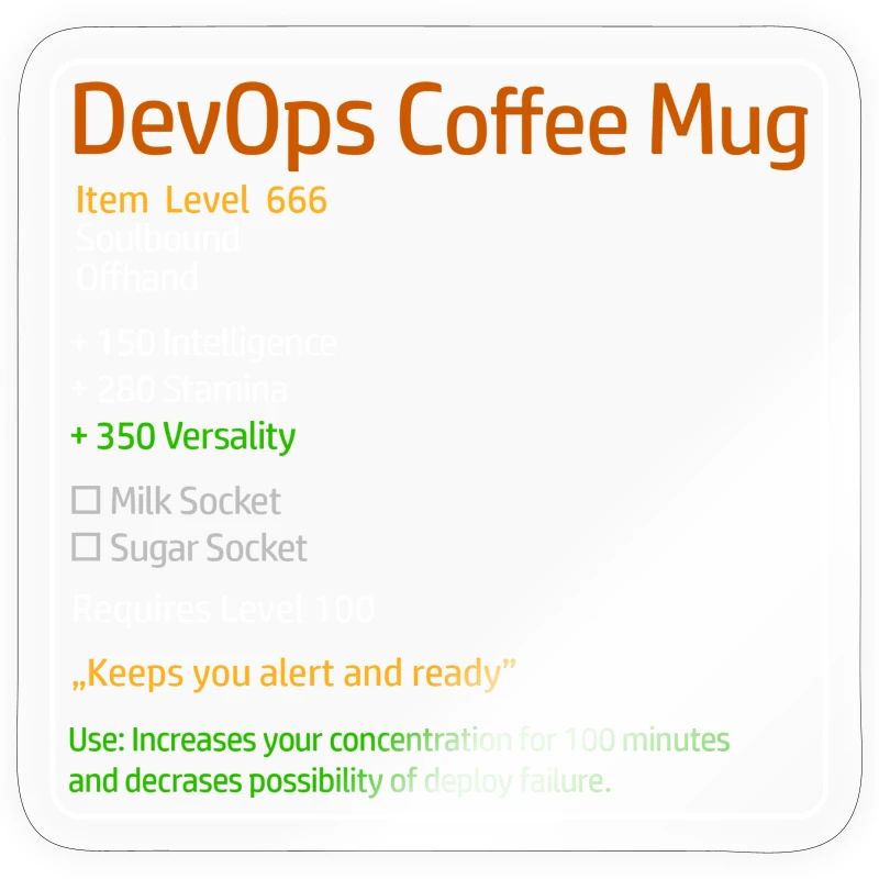 DevOps Kaffeetasse System Admin Theme