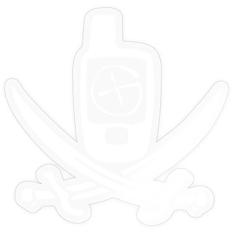 Géocaching Drapeau Pirate Blanc