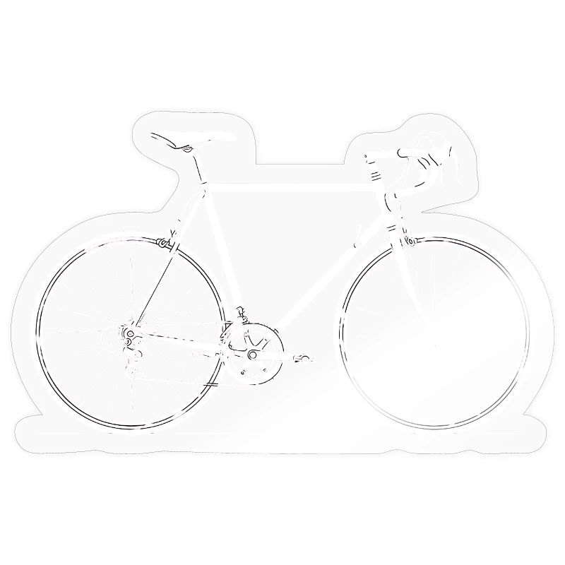 Conception de la silhouette de vélo de route